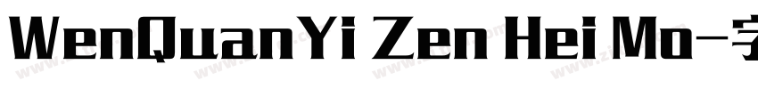 WenQuanYi Zen Hei Mo字体转换